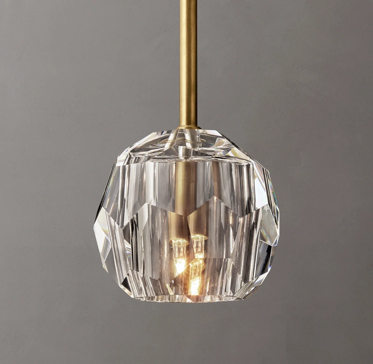 Boule De Cristal Clear Crystal Rod Pendant