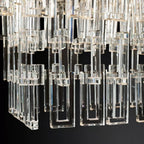 Marignans Tiered Rectangular K9 Crystal Chandelier