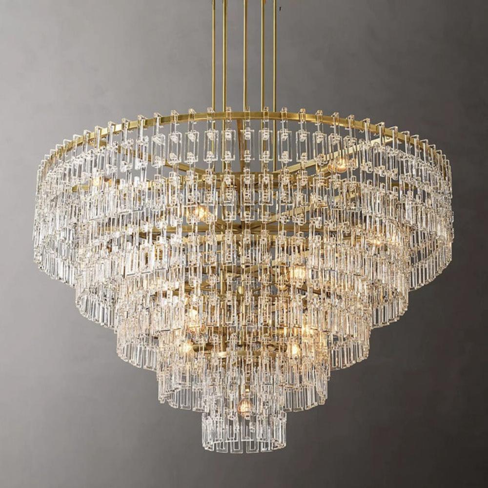 Marignans Tiered Round K9 Crystal Chandelier