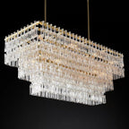 Marignans Tiered Rectangular K9 Crystal Chandelier