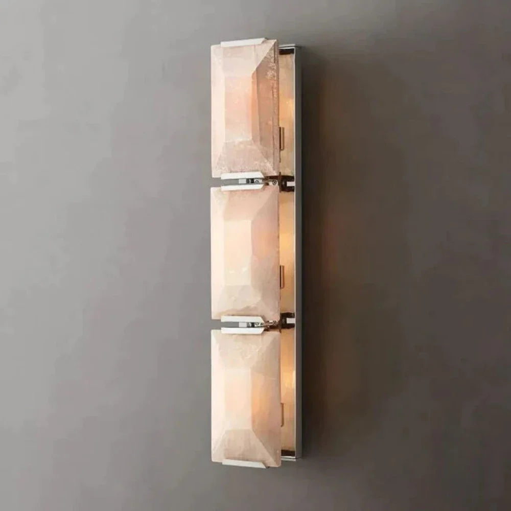 Harlow Translucent Calcite Triple Wall Sconce