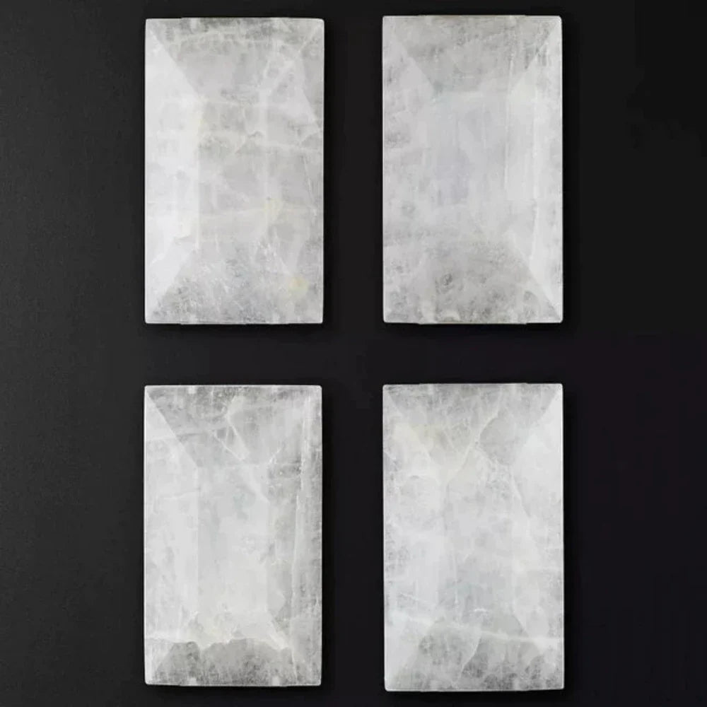 Harlow Translucent Calcite Triple Wall Sconce