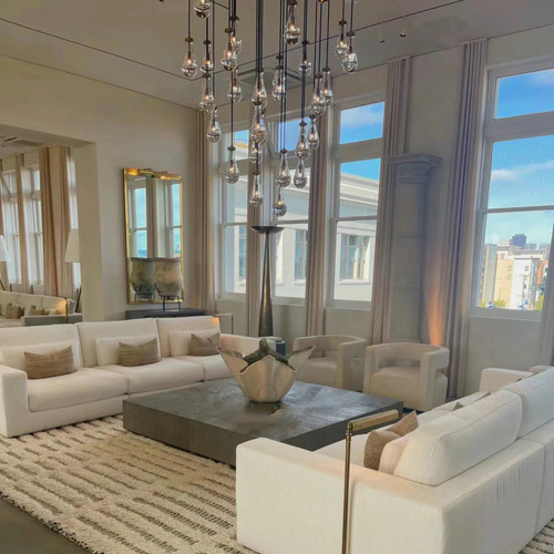 Rain Round Modern Chandelier Light 18"/36"/47"/60"