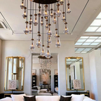 Rain Round Modern Chandelier Light 18"/36"/47"/60"