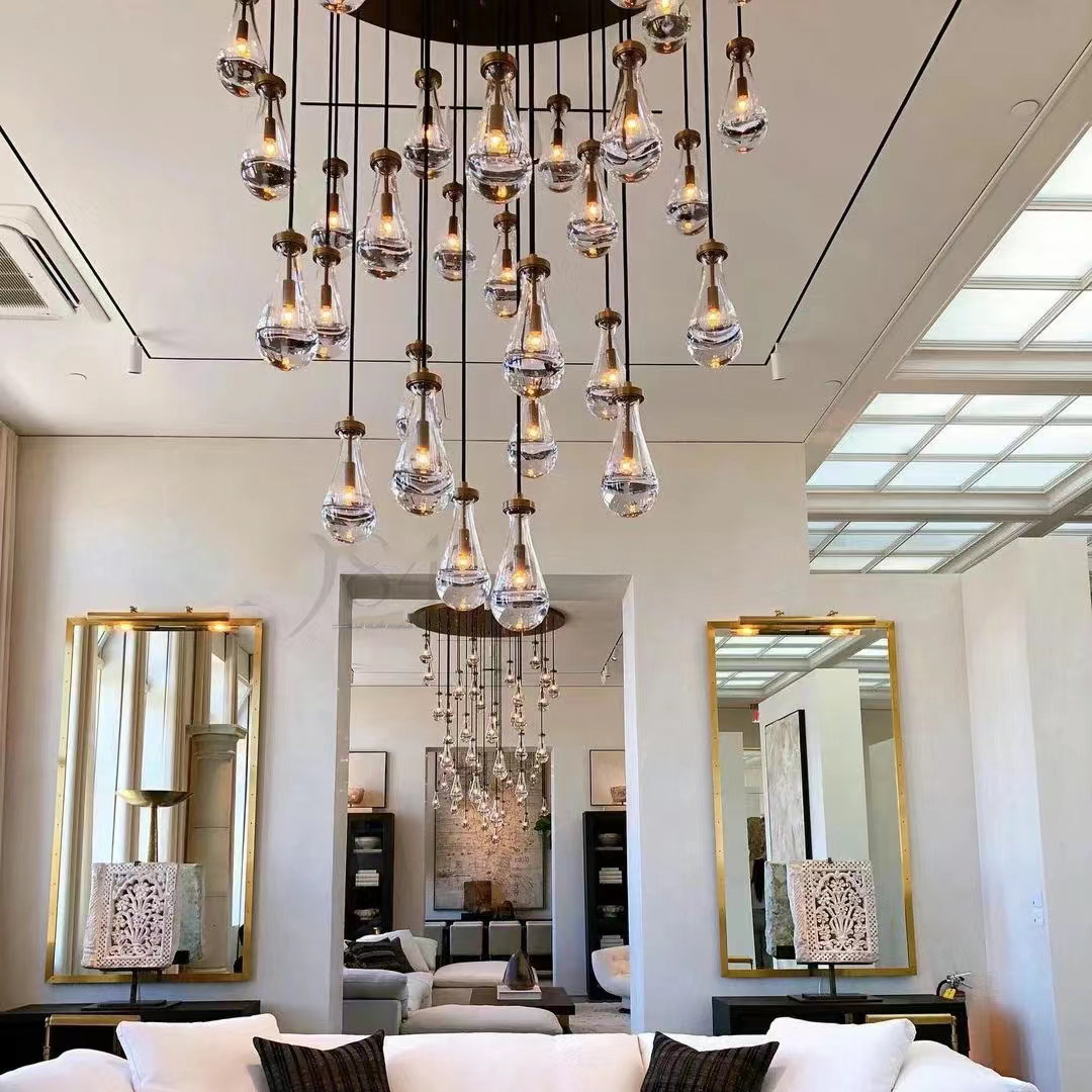 Rain Round Modern Chandelier Light 18"/36"/47"/60"