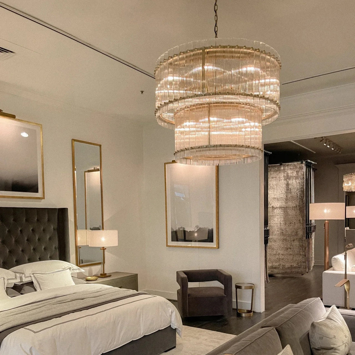 San Marco Two-Tier Round Chandelier 48"