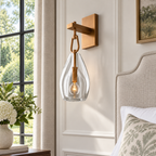 Botanist Flute Wall Sconce — brass lifestyle visualization