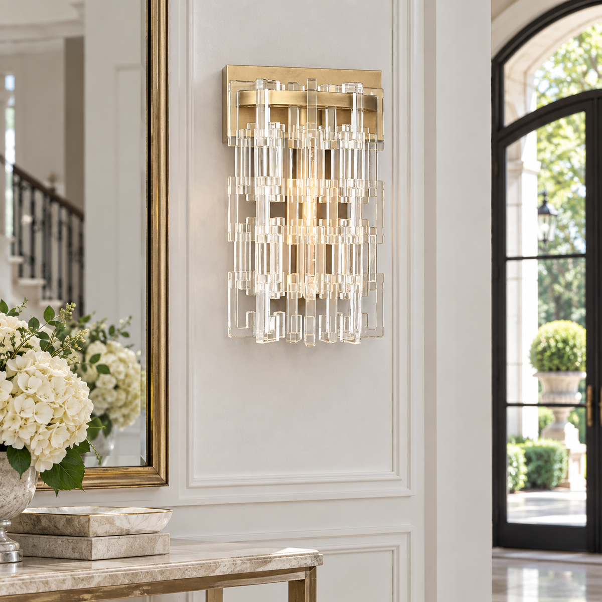 Marignans Glass Wall Sconce — lifestyle visualization