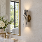 Nephele | Cloudstone Marble Wall Sconce — lifestyle visualization