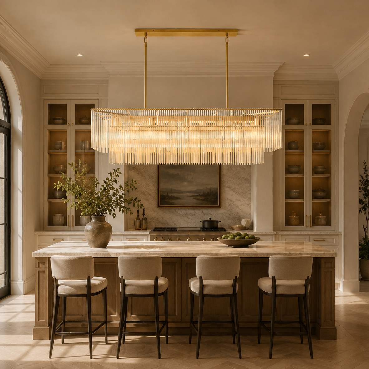 Amadeo Rectangular Chandelier 54''