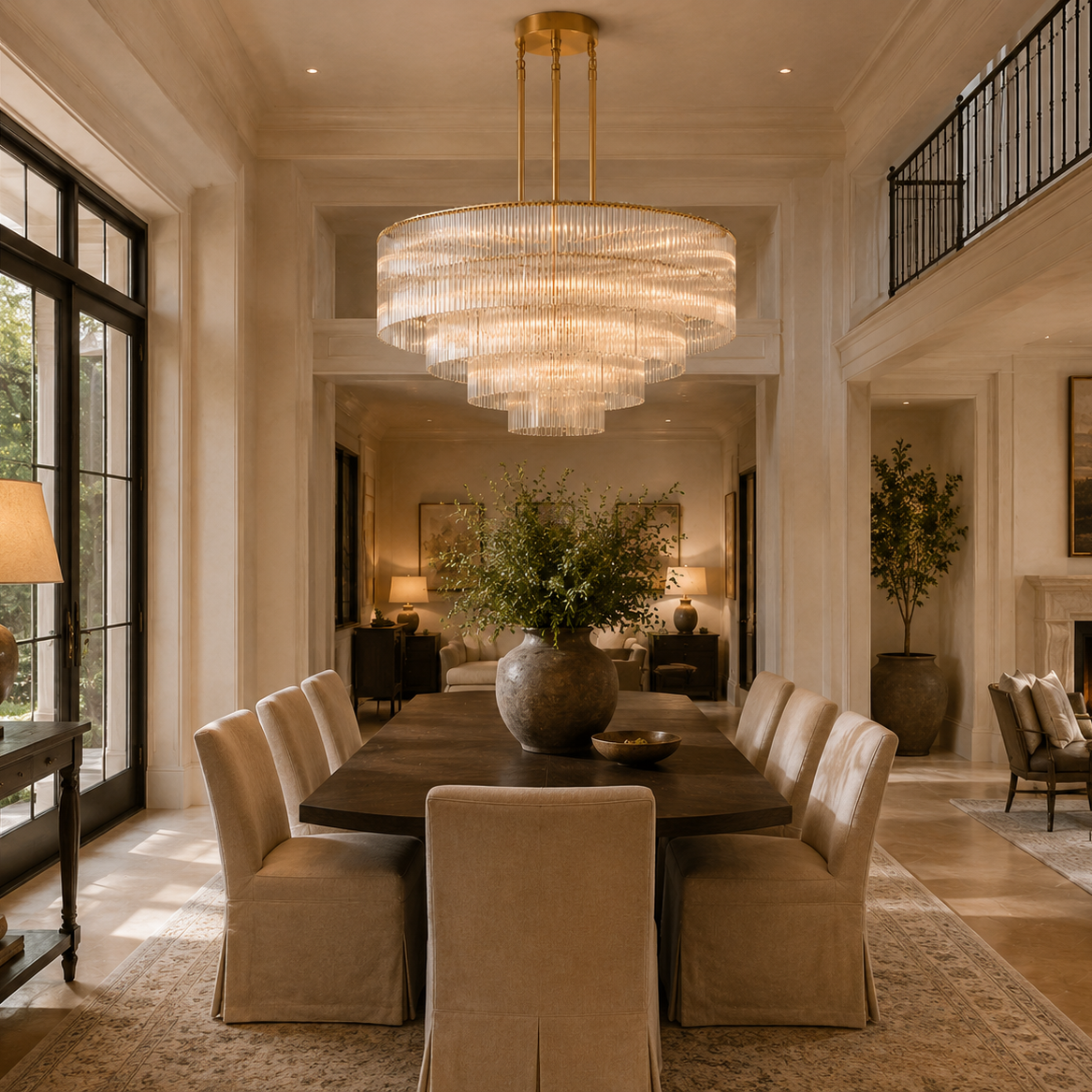 Amadeo Round Chandelier 60" For Living Room