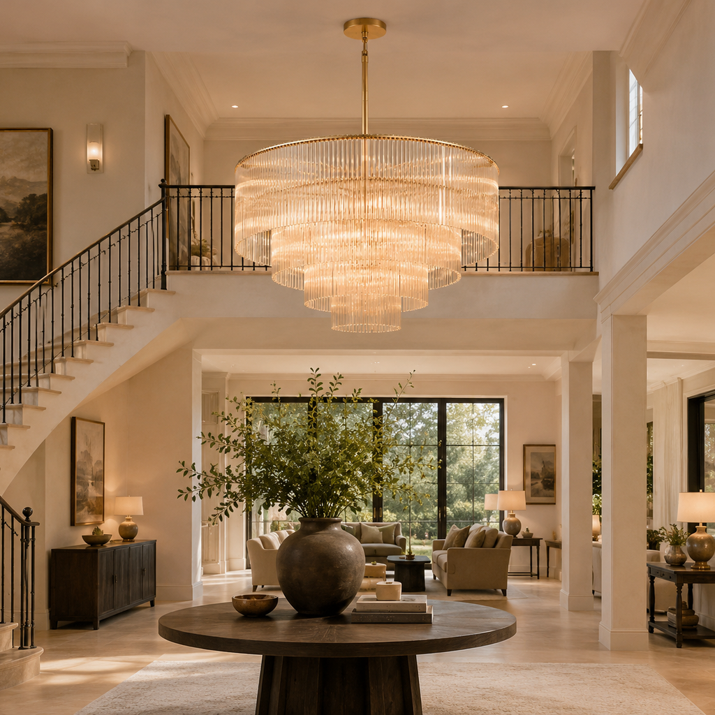 Amadeo Round Chandelier 50" For Living Room