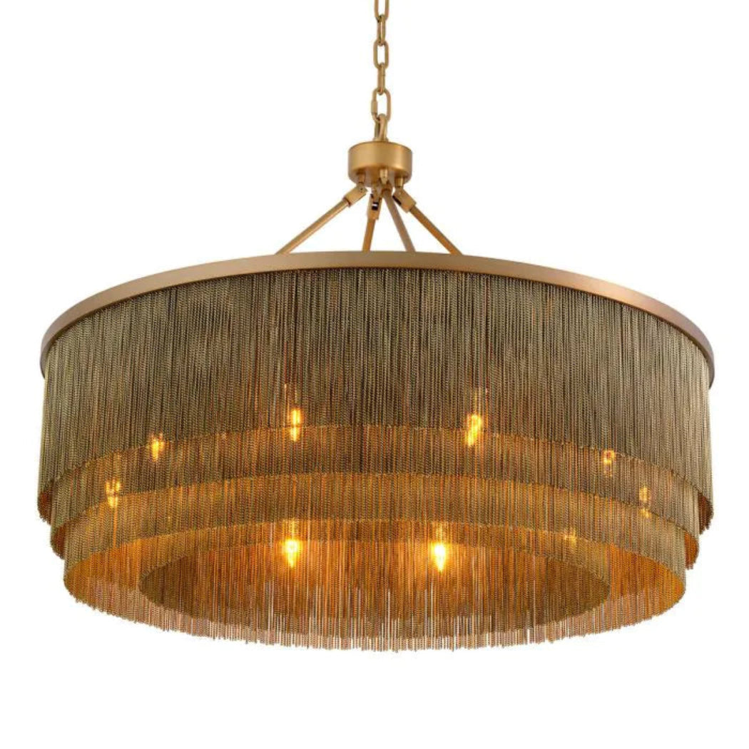 Tissot Chandelier Large - Antique Brass Finish