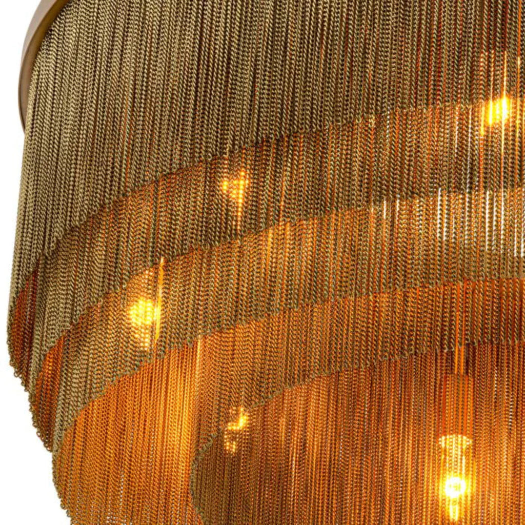 Tissot Chandelier Large - Antique Brass Finish