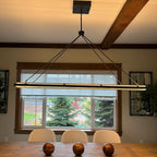 Peral Rectangular Chandelier 50"/62" - original product photograph