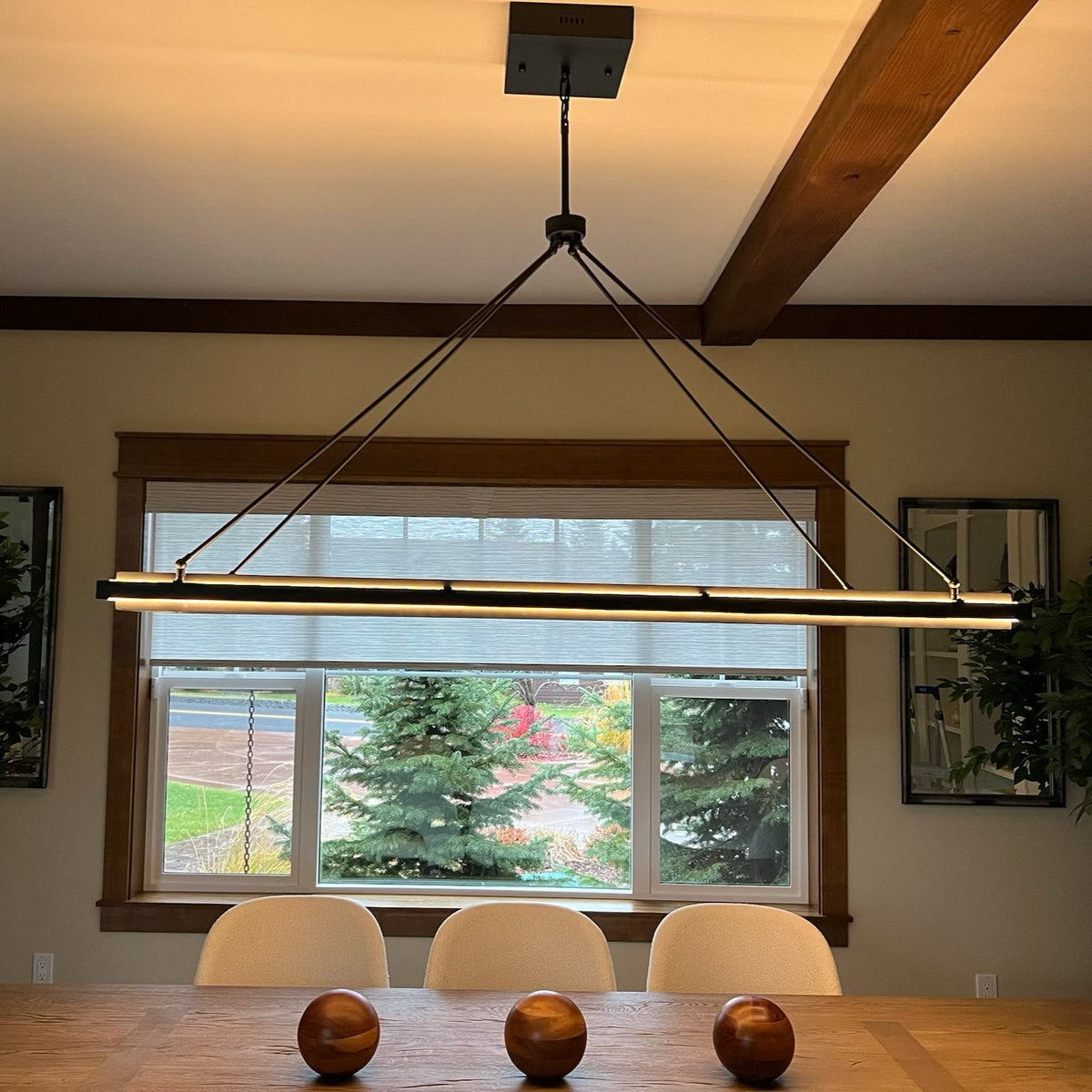 Peral Rectangular Chandelier 50"/62" - original product photograph
