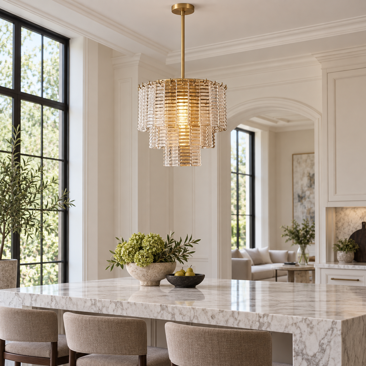 umLight Sirene Pendant in an American luxury home