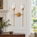 Tulip Double Wall Lamp in an American luxury home with natural daylight