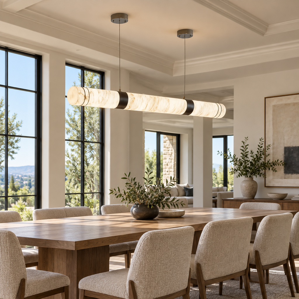 Tullia lighting installed in a bright American luxury home