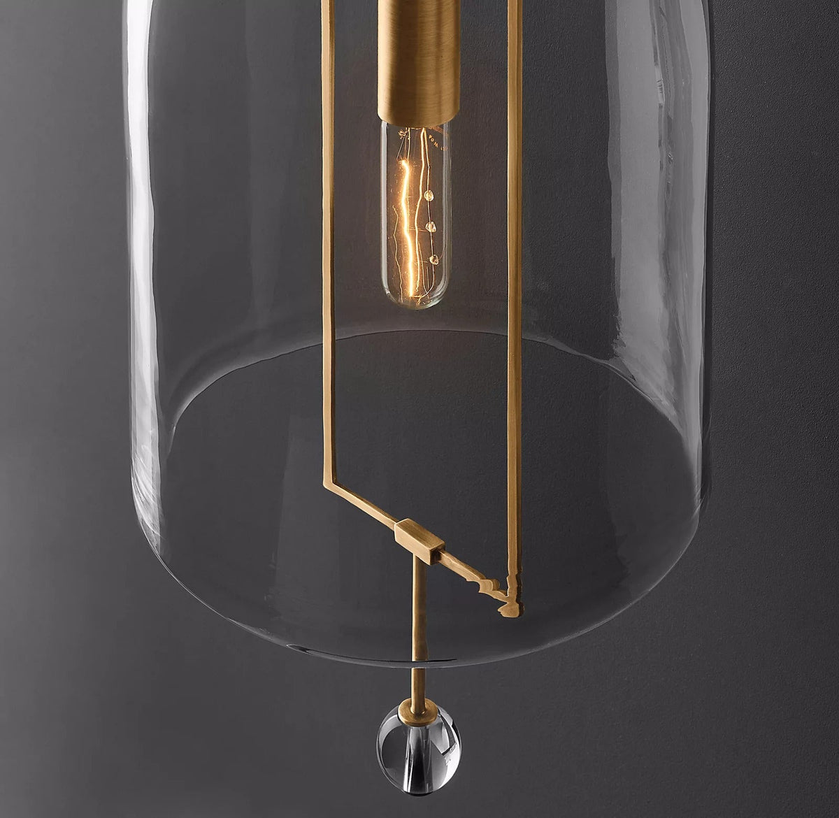 Fulcrum Brass Grand Wall Sconce 29"