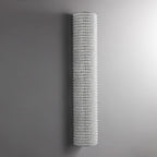 Halo Clear Crystal Wall Sconce Lighting 36"