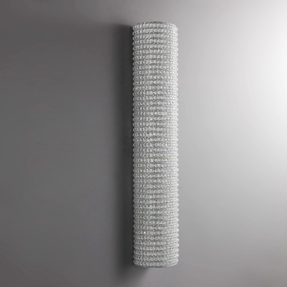 Halo Clear Crystal Wall Sconce Lighting 36"