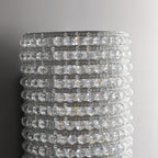 Halo Clear Crystal Wall Sconce Lighting 36"