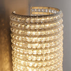 Halo Clear Crystal Wall Sconce Lighting 36"