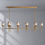 Tulip Linear Chandelier 65", Dining Room Chandelier