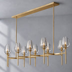 Tulip Linear Chandelier 65", Dining Room Chandelier