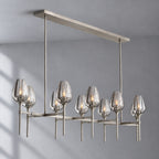 Tulip Linear Chandelier 65", Dining Room Chandelier