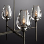 Tulip Linear Chandelier 65", Dining Room Chandelier