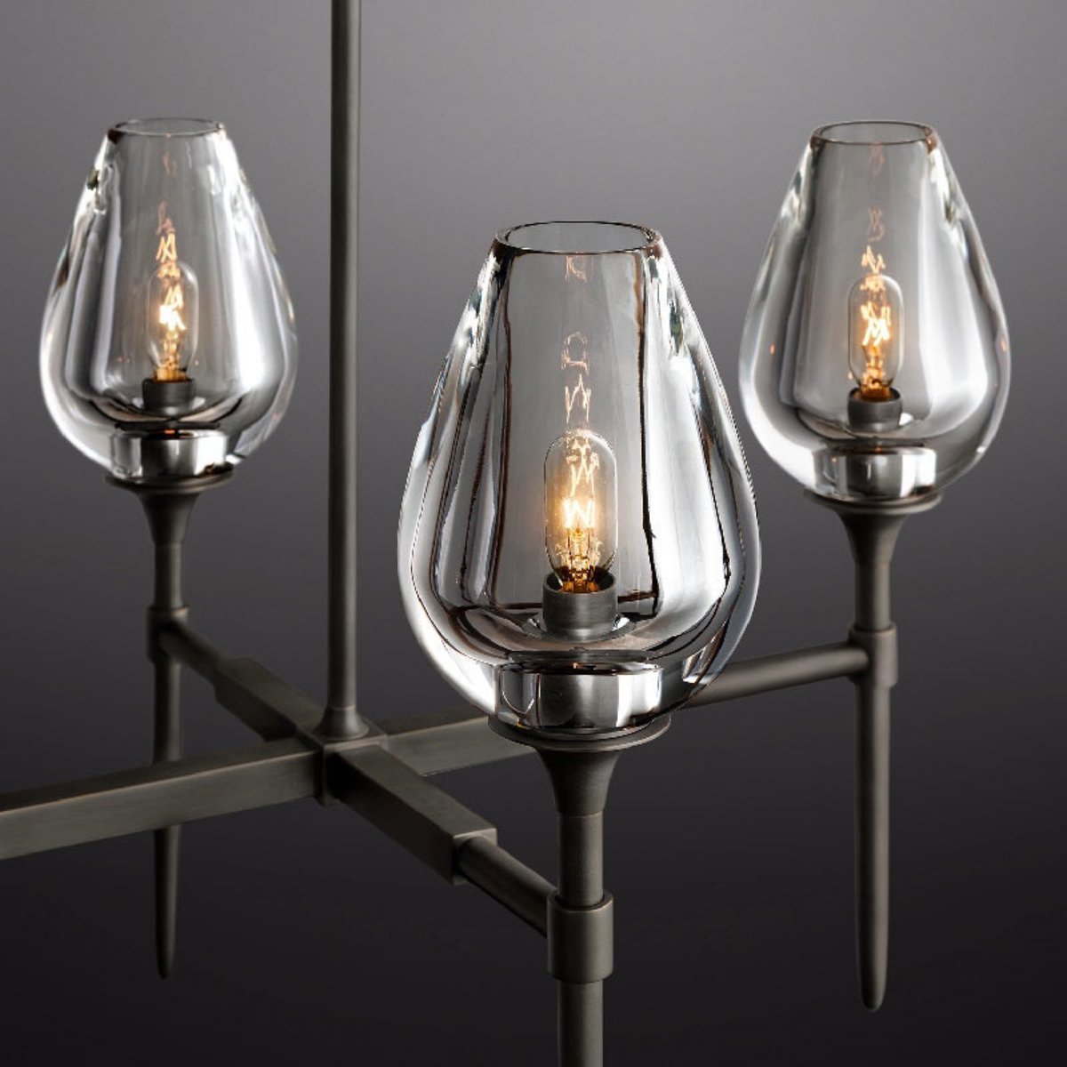Tulip Linear Chandelier 65", Dining Room Chandelier