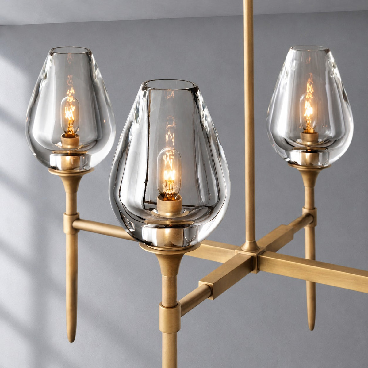Tulip Linear Chandelier 65", Dining Room Chandelier