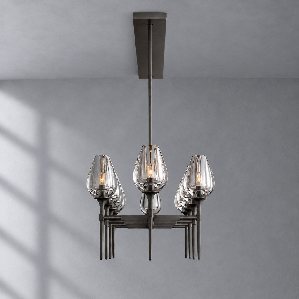 Tulip Linear Chandelier 65", Dining Room Chandelier
