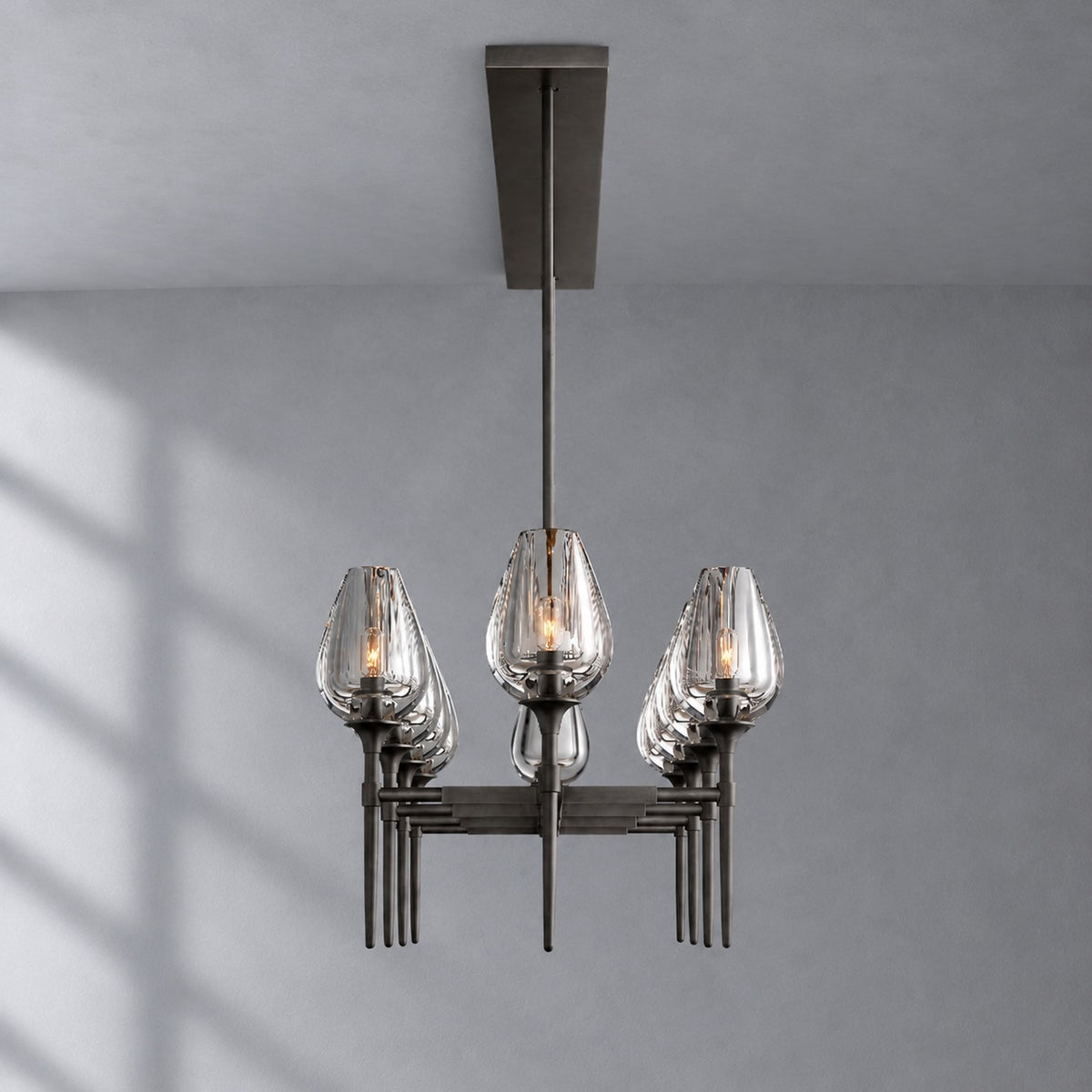 Tulip Linear Chandelier 65", Dining Room Chandelier