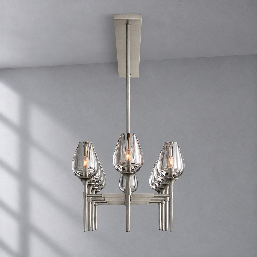 Tulip Linear Chandelier 65", Dining Room Chandelier