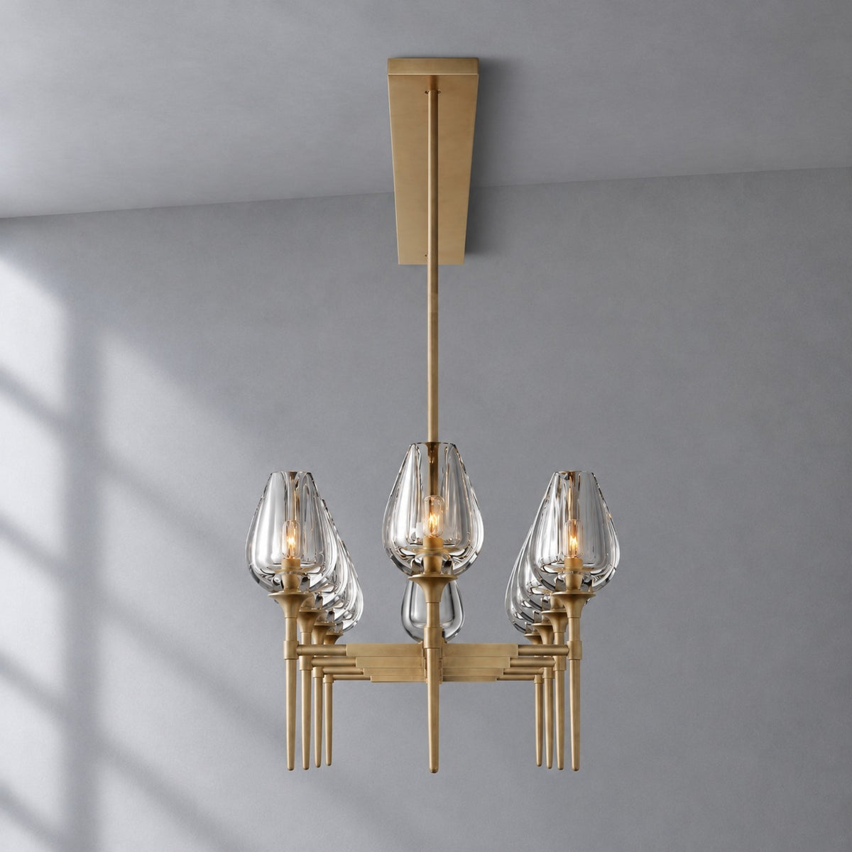 Tulip Linear Chandelier 65", Dining Room Chandelier