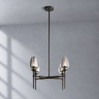 Tulip Round Living Room Chandelier 27", Island Chandelier