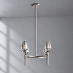 Tulip Round Living Room Chandelier 27", Island Chandelier