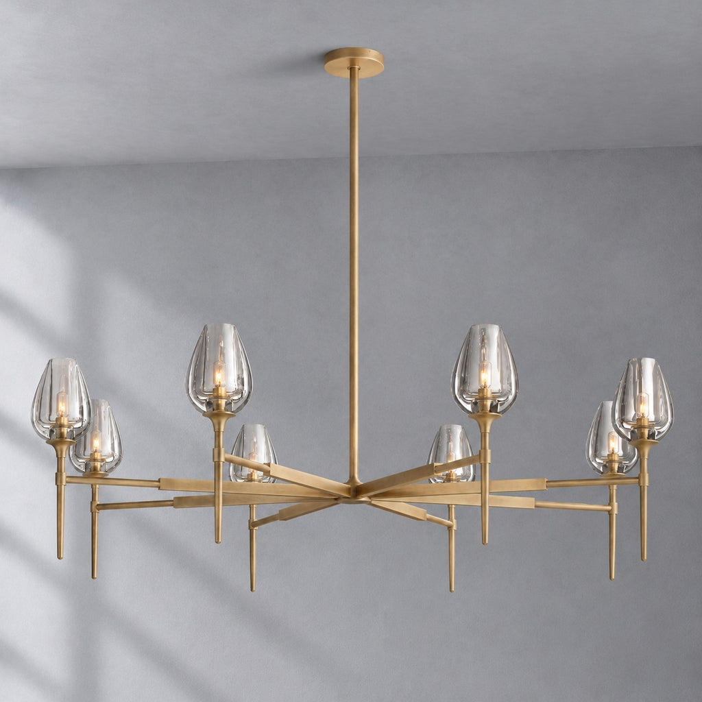 Tulip Round Living Room Chandelier 54"