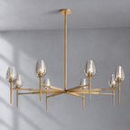 Tulip Round Living Room Chandelier 54"
