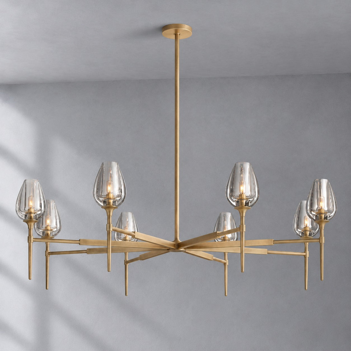 Tulip Round Living Room Chandelier 54"
