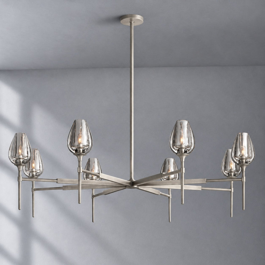 Tulip Round Living Room Chandelier 54"