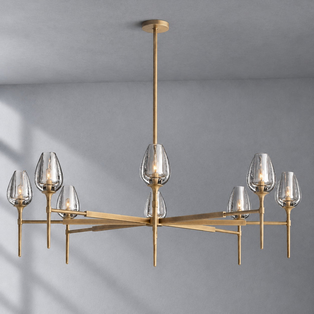 Tulip Round Living Room Chandelier 54"
