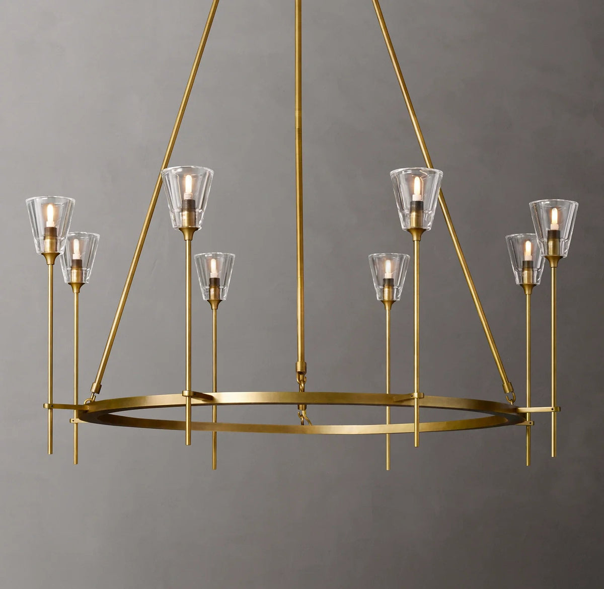 Torche Round Chandelier 46", Modern chandelier living room