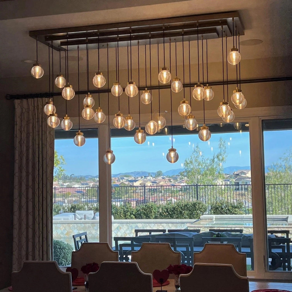 Pearl Linear Glass Chandelier