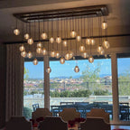 Pearl Linear Glass Chandelier