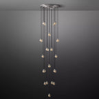 Pearl Round Glass Chandelier