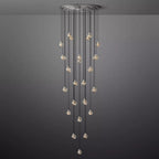 Pearl Round Glass Chandelier